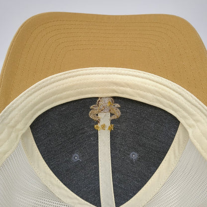 Richardson Trucker Hat Blue Beige L Mesh Snapback KattleGuard B & M Bull Logo