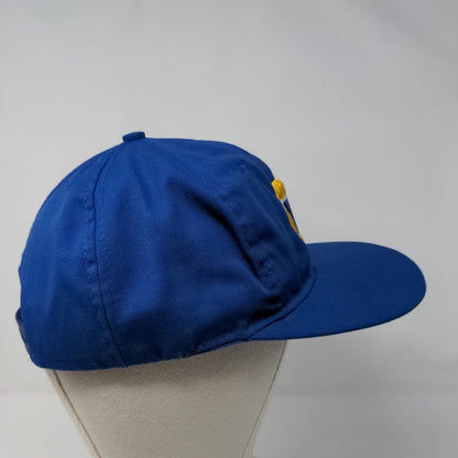 NAPA Snapback Hat Blue OSFA Adjustable Embroidered Vented Holes 6 Panel Tex Kap