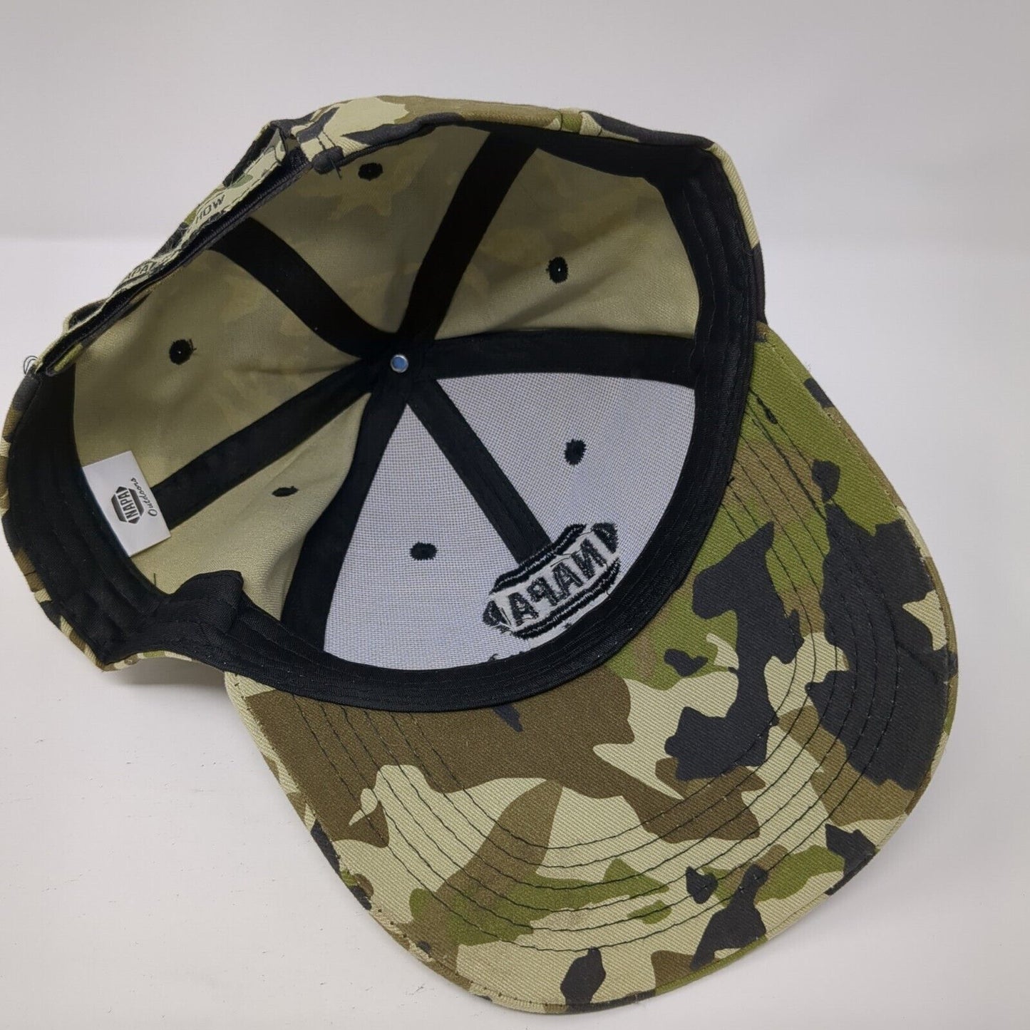 NAPA Outdoors Strapback Hat Camouflage One Size Adjustable Embroidered