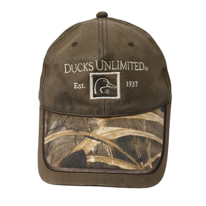 Ducks Unlimited Est. 1937 Slideback Hat Brown One Size Hunting Outdoor