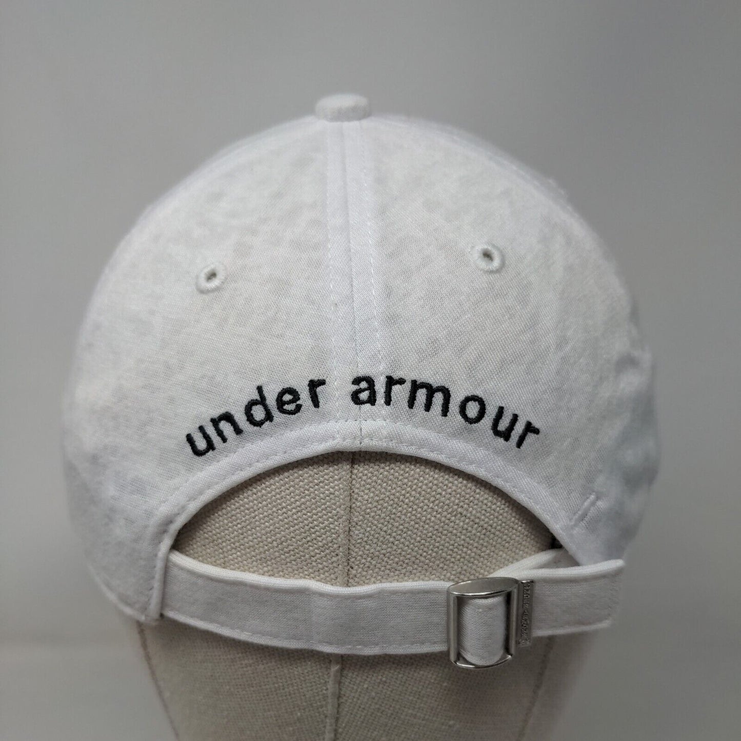 Under Armour Women's Slideback Hat White OSFA Adjustable Embroidered 6 Panel