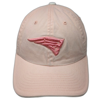 New England Patriots NFL Pink One Size Cap Embroidered Script Back Strapback Hat