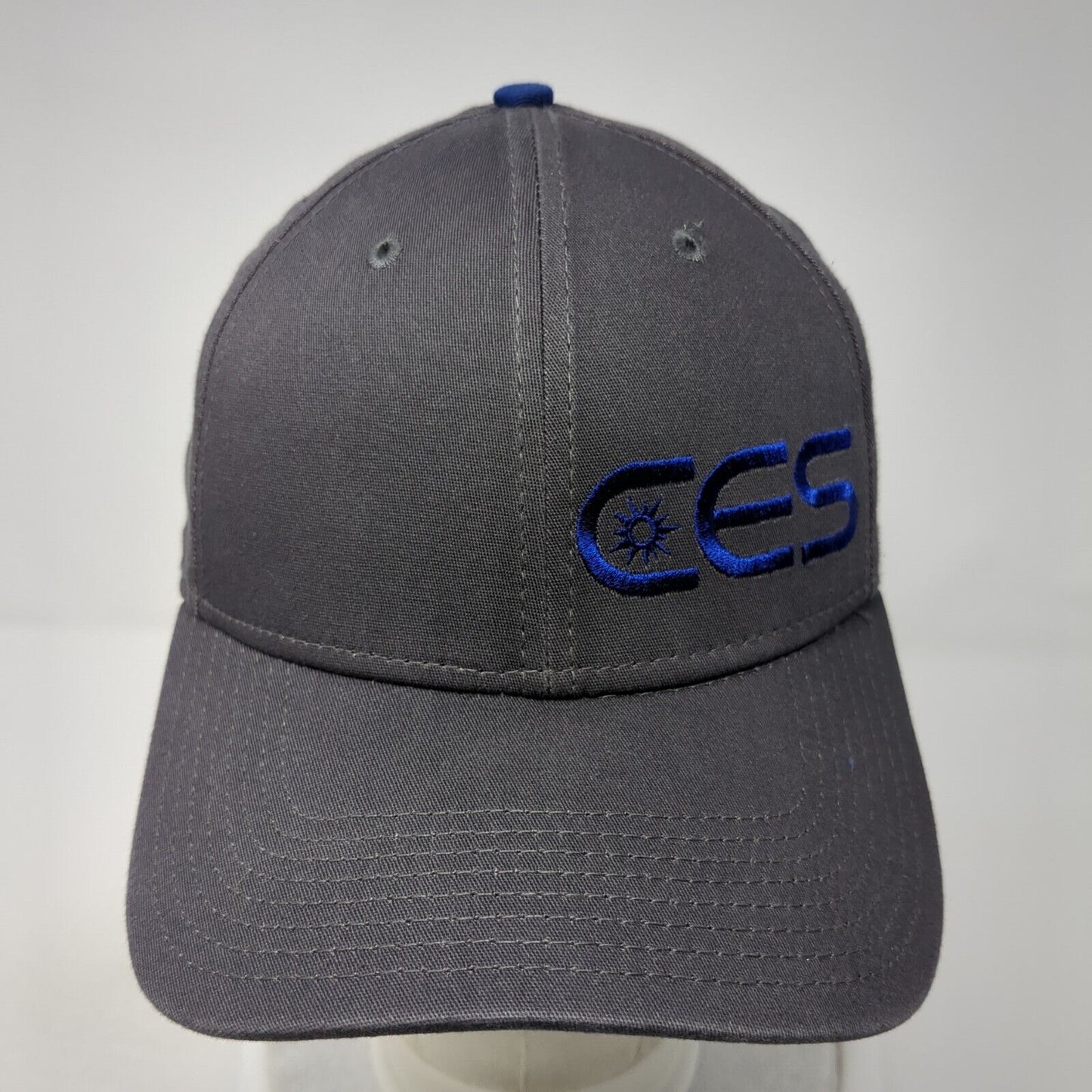 CES Fitted Hat Gray Medium-Large Embroidered Stretch New Era 39Thirty