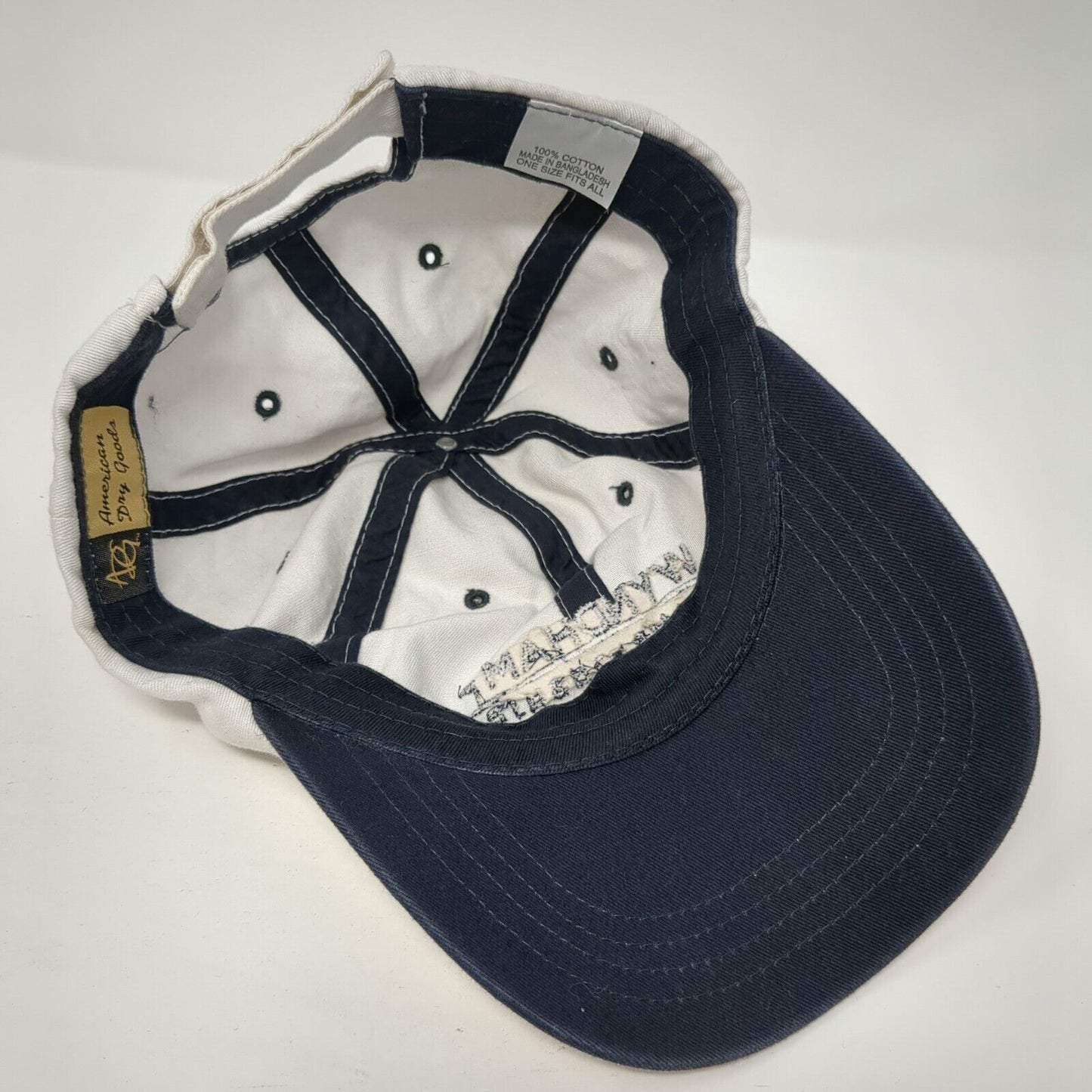 Wyndham Championship Strapback Hat White One Size American Dry Goods
