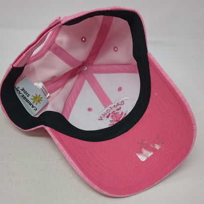 Caribbean Side Cancun Mexico Nautical Anchor Pink One Size Baseball Cap Hat