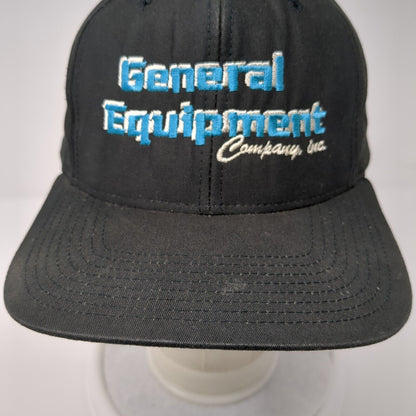 Vintage General Equipment Company Snapback Hat Black Size L Richardson
