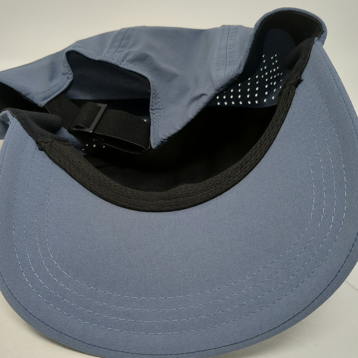 Buff Baseball Cap Blue One Size Slideback Performance Laser Cut Running Hat
