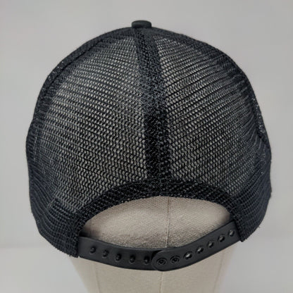 We Support Old Glory Snapback Rope Trucker Hat Black OSFA Mesh Back