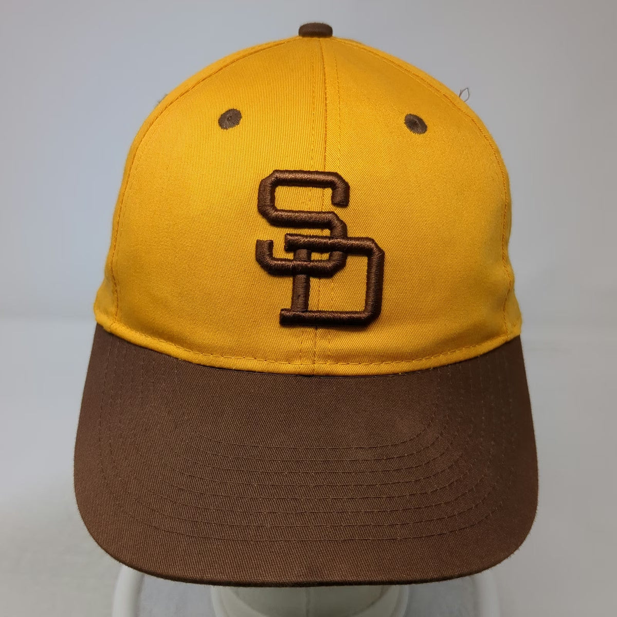 OC Sports San Diego Padres MLB Baseball Cap Yellow Brown One Size SD Logo Hat