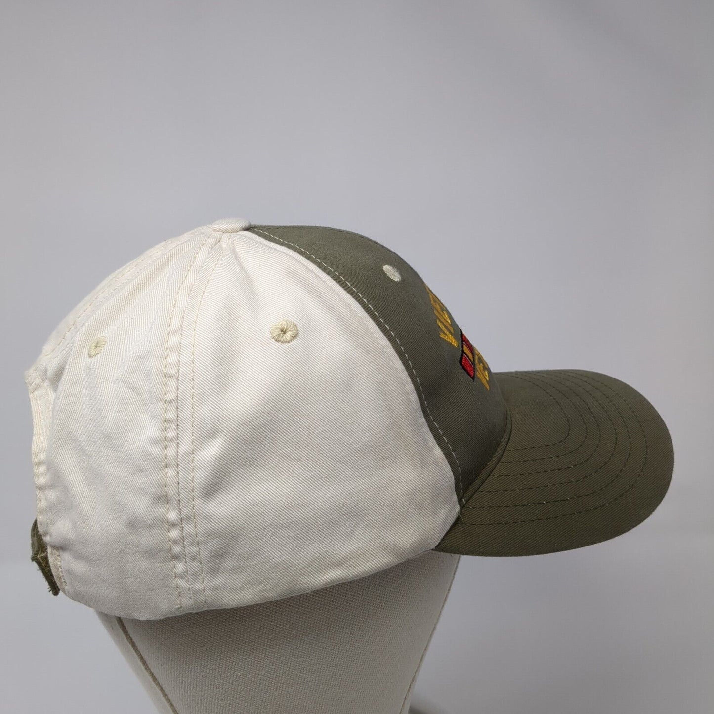 Vietnam Veteran Strapback Hat Brown One Size Colorblock Adjustable