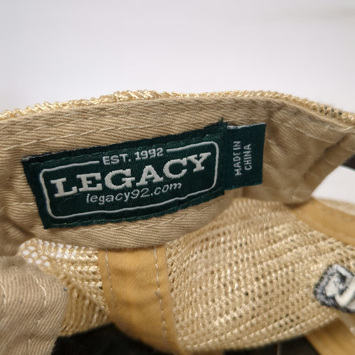 Legacy Trucker Hat Black Beige One Size Mesh Green Underbrim Guardian Snapback