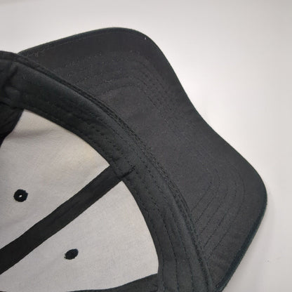 Unbranded Strapback Hat Black One Size Adjustable Vent Holes Blank