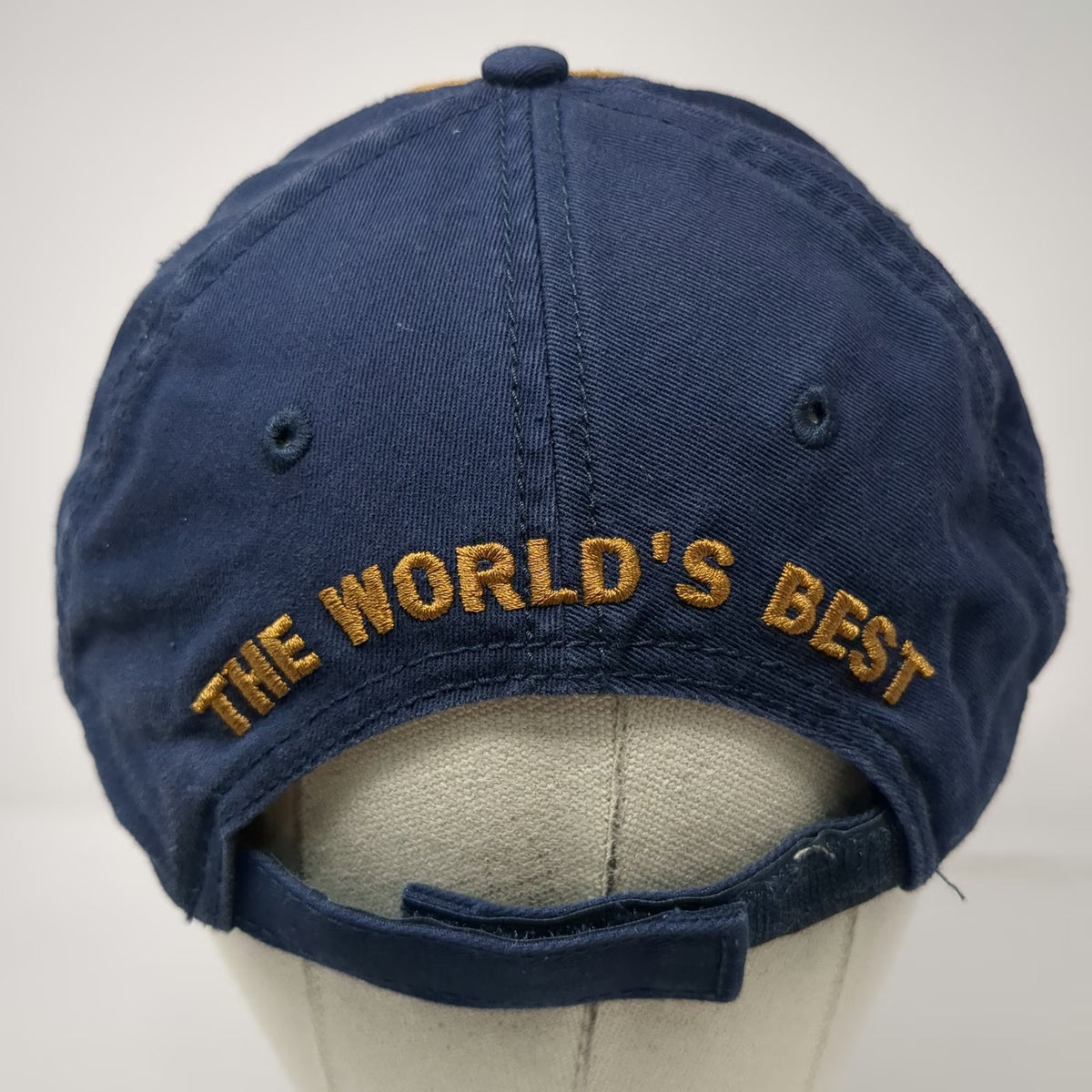 Kenworth Baseball Cap Beige Blue One Size The Worlds Best Logo Strapback Hat
