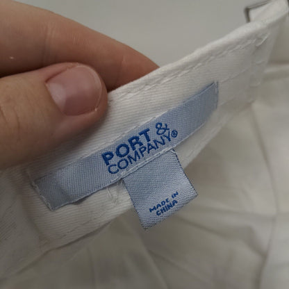 Ja Ja En Ingles Ha Ha Slideback Hat White One Size Port & Company