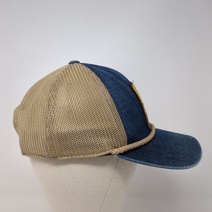 Ariat Patch Snapback Rope Trucker Hat Multi One Size Mesh Back Denim
