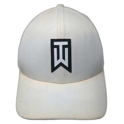 Nike Baseball Cap White L Tiger Woods TW Logo Dri-FIT Perforated Classic 99 Hat