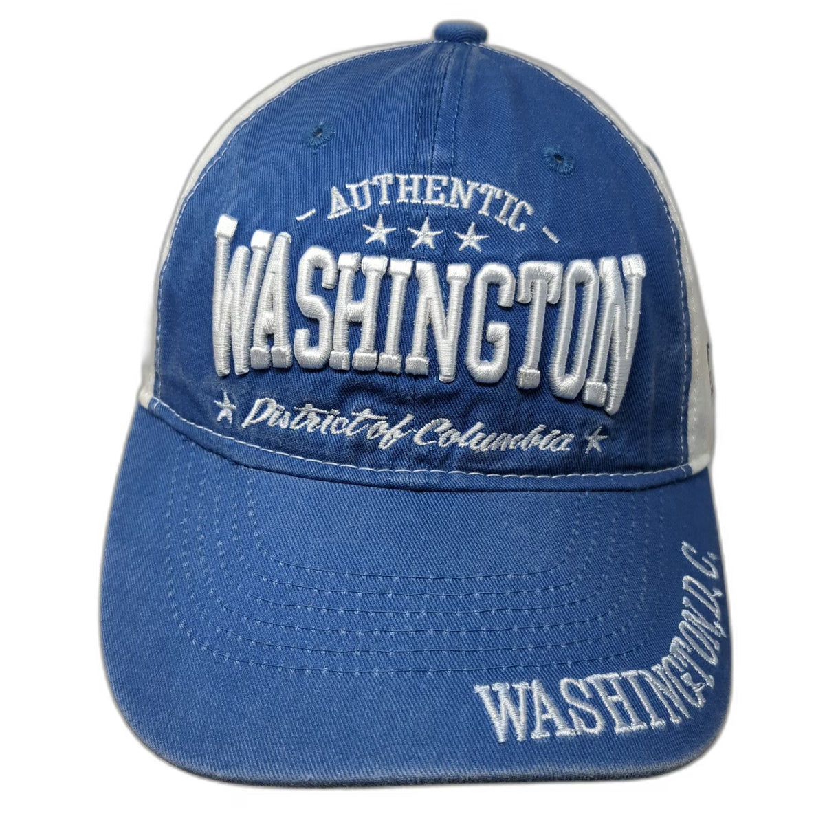 DC One Wholesale Baseball Cap Blue White One Size Washington DC USA Flag Hat