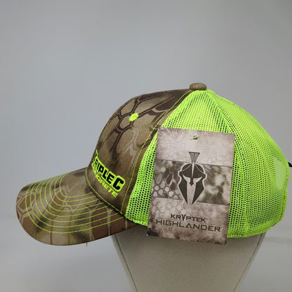 Kryptek Baseball Cap Brown Yellow One Size Mesh Camo Triple C Concrete Hat