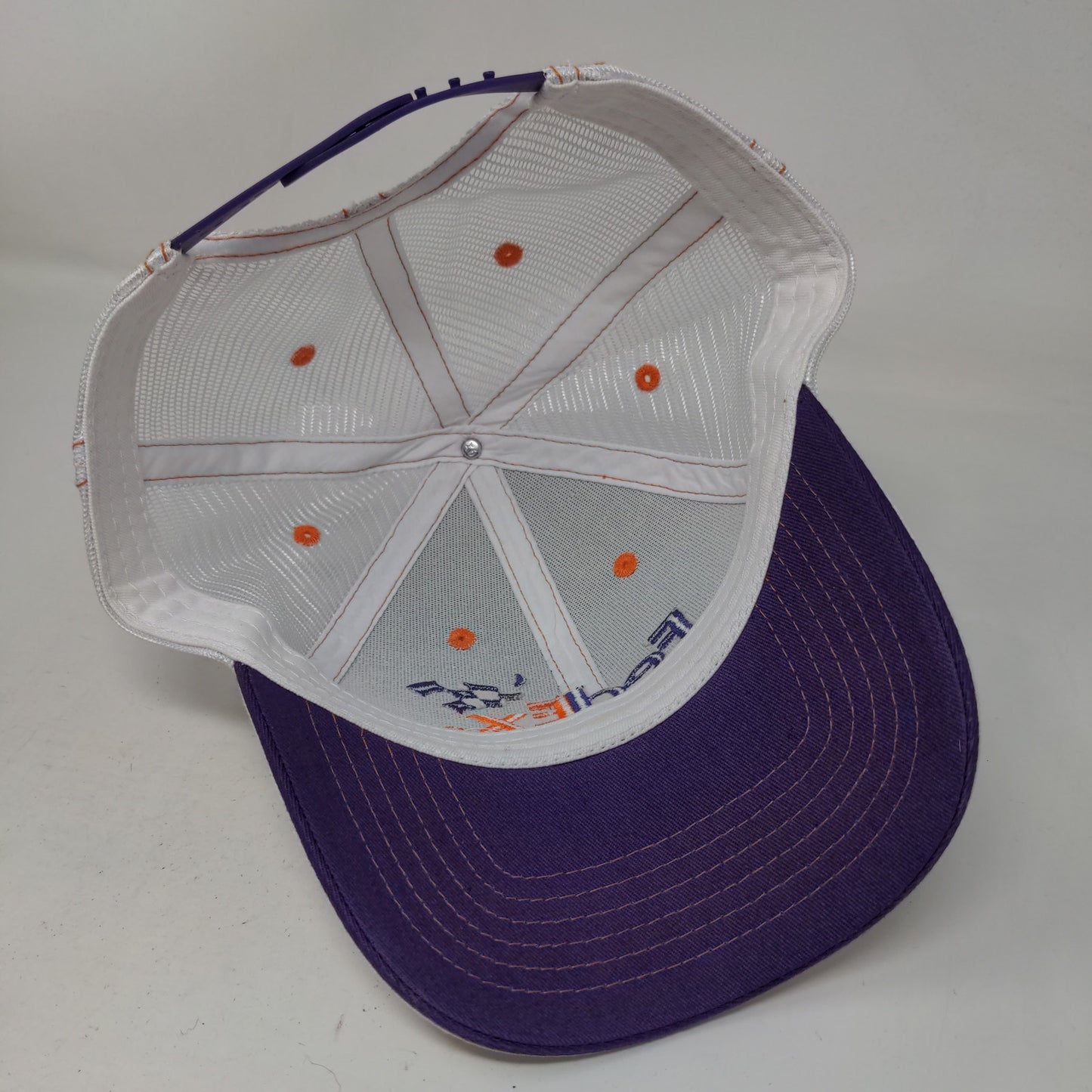 FedEx Racing Men's Snapback Mesh Back Hat White Embroidered Logo Adjustable