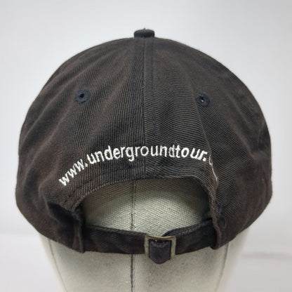 Hats of America Baseball Cap Black Bill Speidel Underground Tour Hat Vintage