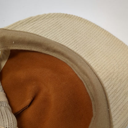 Understated Leather Trucker Hat Brown One Size Leather Mesh Snapback Desert Sun