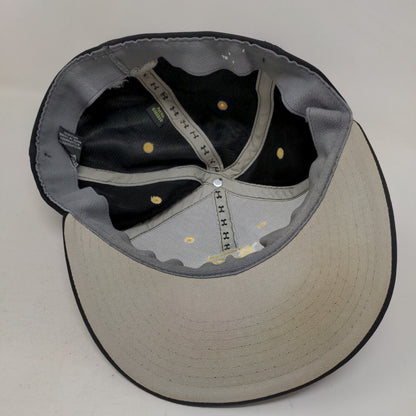 UA Men's Fitted Hat Black Stretch Embroidered EC Indians Logo Polyester Blend