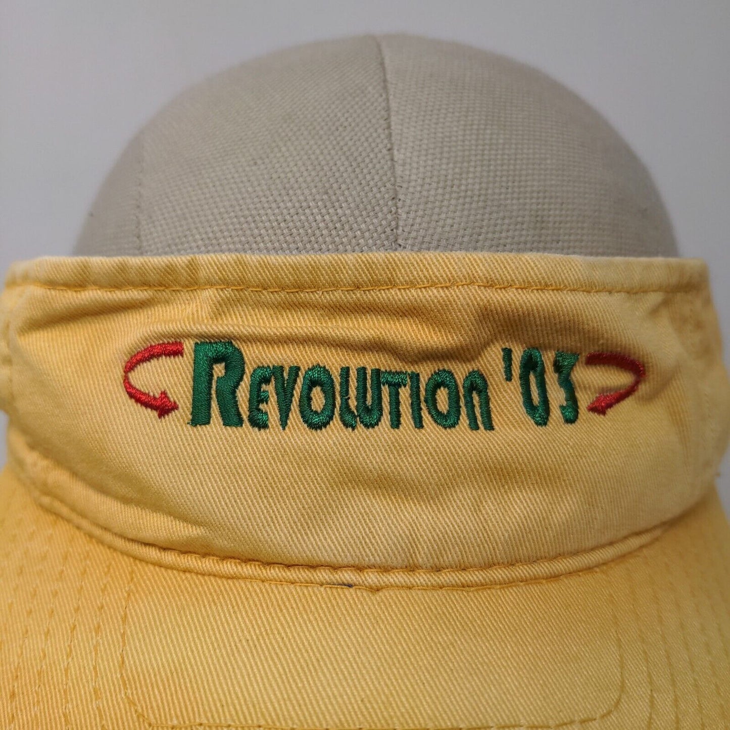 OC Men's Strapback Hat Yellow Tan OSFM Embroidered Revolution 03 Vintage 2003