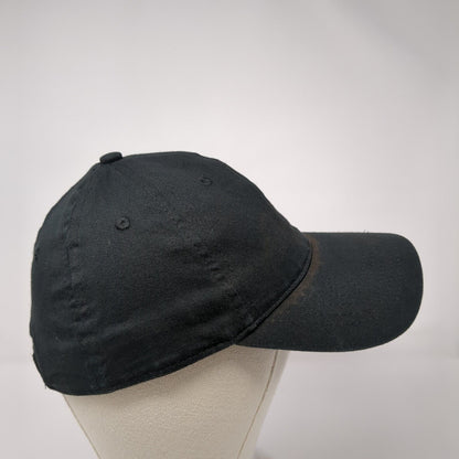 Unbranded Strapback Hat Black One Size Adjustable Vent Holes Blank