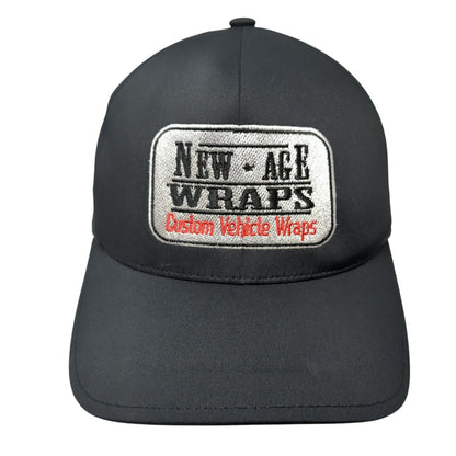 New Age Wraps Custom Vehicle Fitted Hat Black S/M Embroidered Flexfit Delta