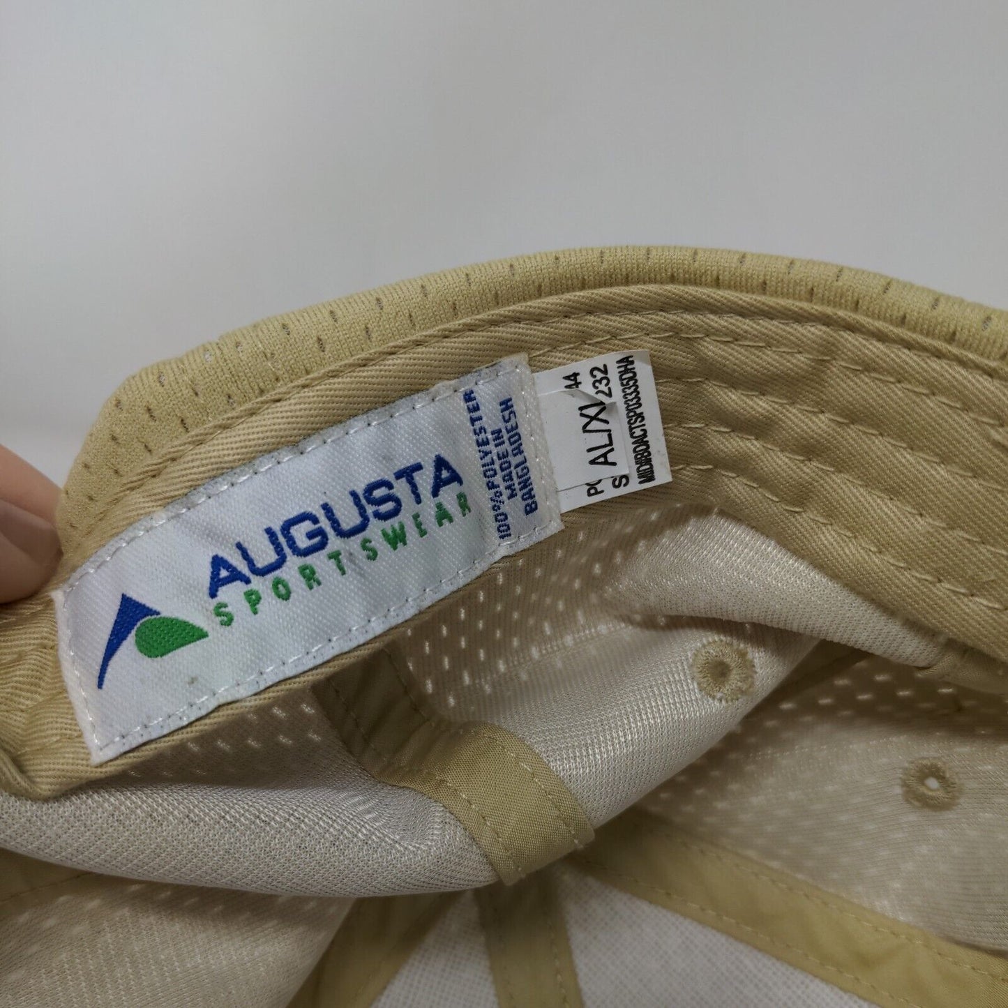 Letter R Fitted Hat Yellowish-Tan AL/XL 6 Panel Augusta Sportswear