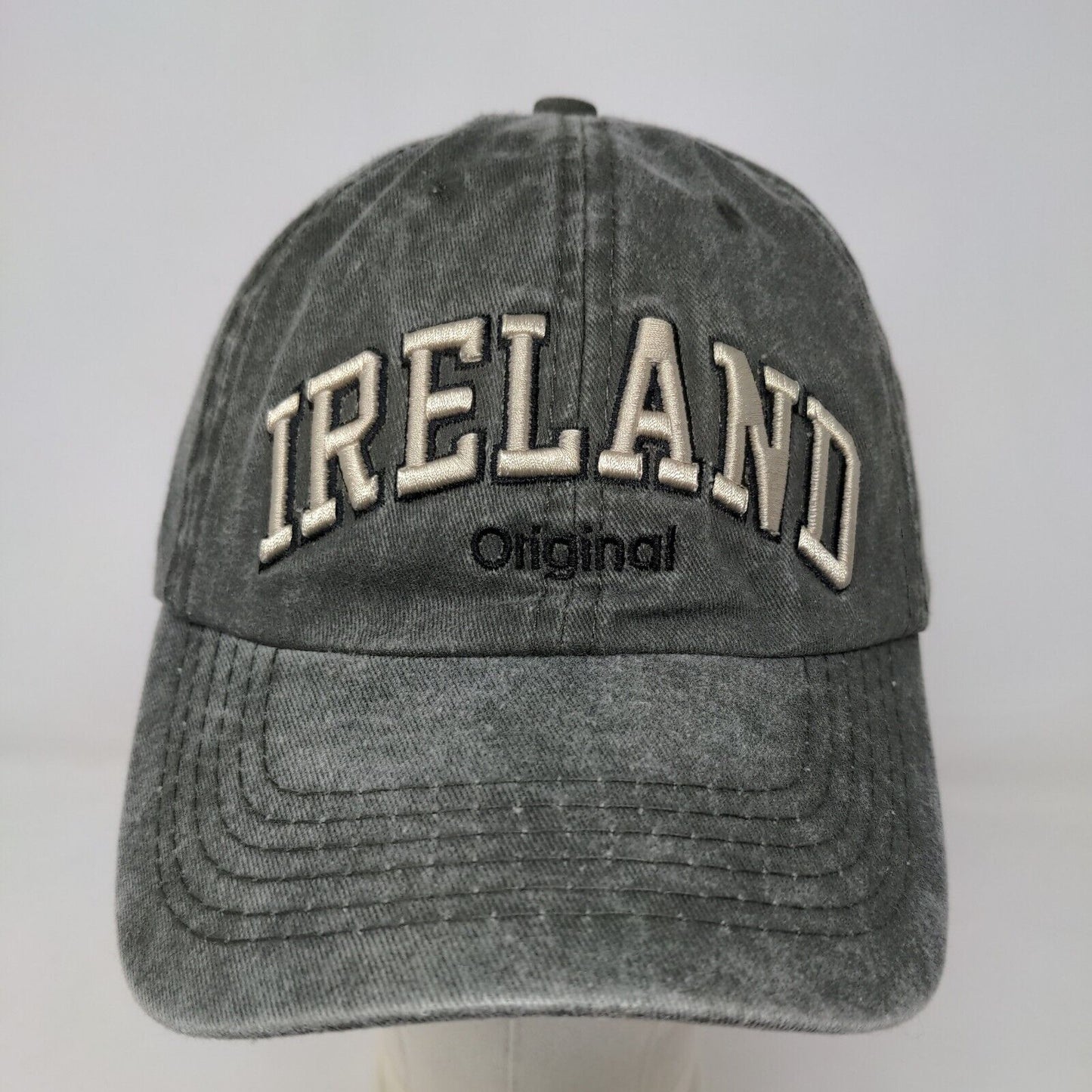 Robin Ruth Men's Strapback Hat Green Gray Adjustable Embroidered Ireland Logo