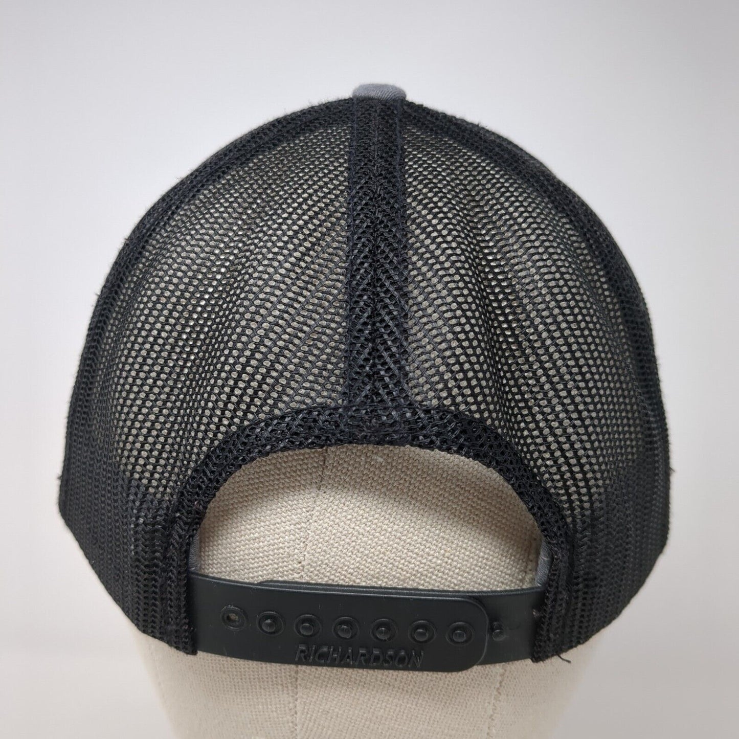 Simplot Animal Sciences Snapback Trucker Hat Gray One Size Mesh Back