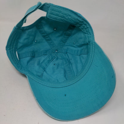 Unbranded Strapback Hat Blue OSFM Adjustable 6 Panel Vent Holes Blank