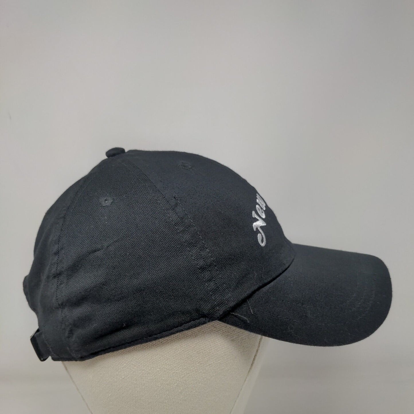 New York Slideback Hat Black One Size Embroidered Victoria's Secret PINK