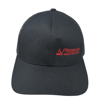 Pinnacle Electric Inc. Snapback Trucker Hat Black One Size Mesh Back
