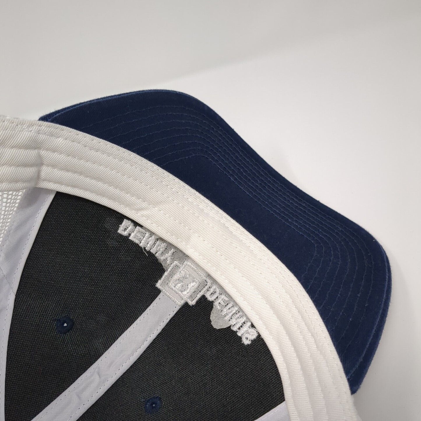 Denny Dennis Sporting Goods Snapback Trucker Hat Blue XL Mesh Back