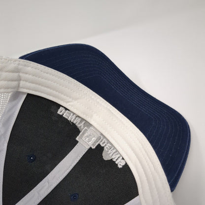 Denny Dennis Sporting Goods Snapback Trucker Hat Blue XL Mesh Back