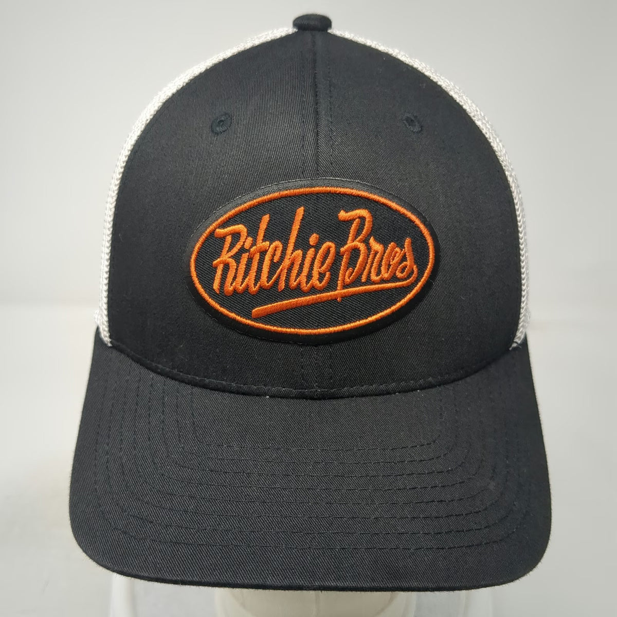 Flexfit Baseball Cap Black One Size Ritchie Bros Mesh Back Patch Hat Yupoong