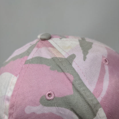 Detco Slideback Hat Pink Camouflage OSFA Embroidered Adjustable 6 Panel