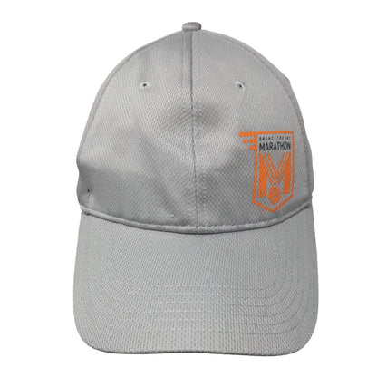 Orange Theory Marathon Strapback Hat Gray One Size Adjustable 6 Panel Polyester