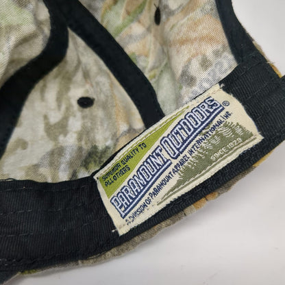 Mossy Oak Baseball Cap Green One Size Camo Strapback Hunting Fishing Hat Logo