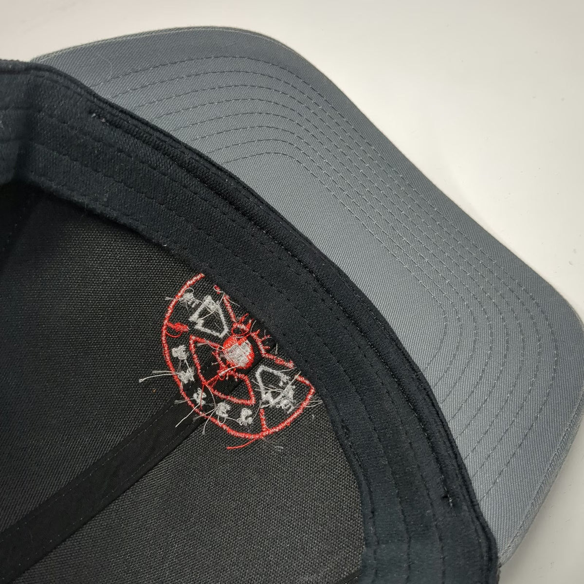 Pacific Headwear Baseball Cap Gray XL Aztec Welding LLC Fitted Mesh Hat Workwear