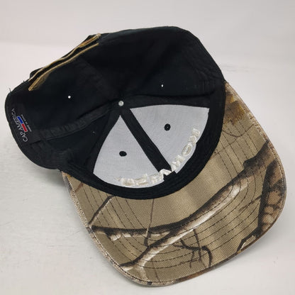Cap America Baseball Cap Black Camo One Size Komatsu Anderson Equipment Hat