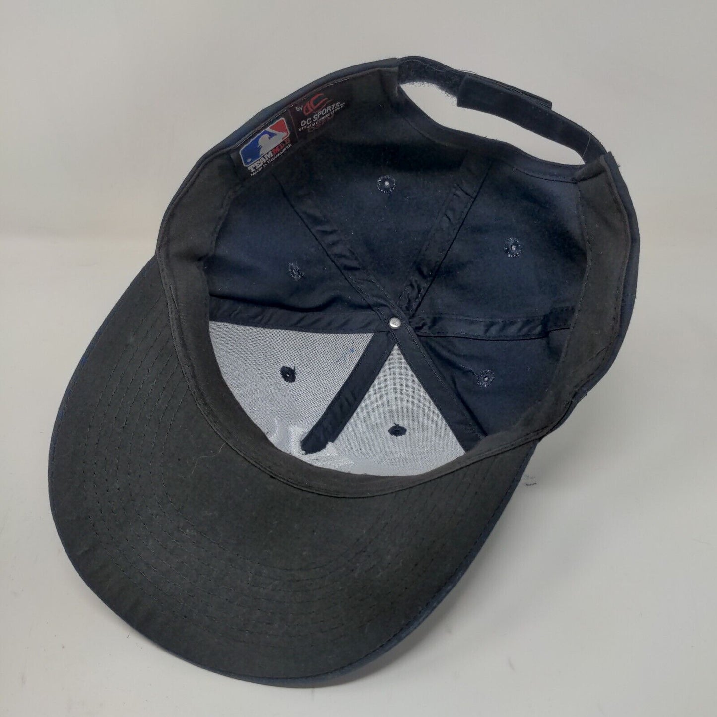OC Sports Men's Strapback Hat Blue OSFM Embroidered New York Yankees Logo