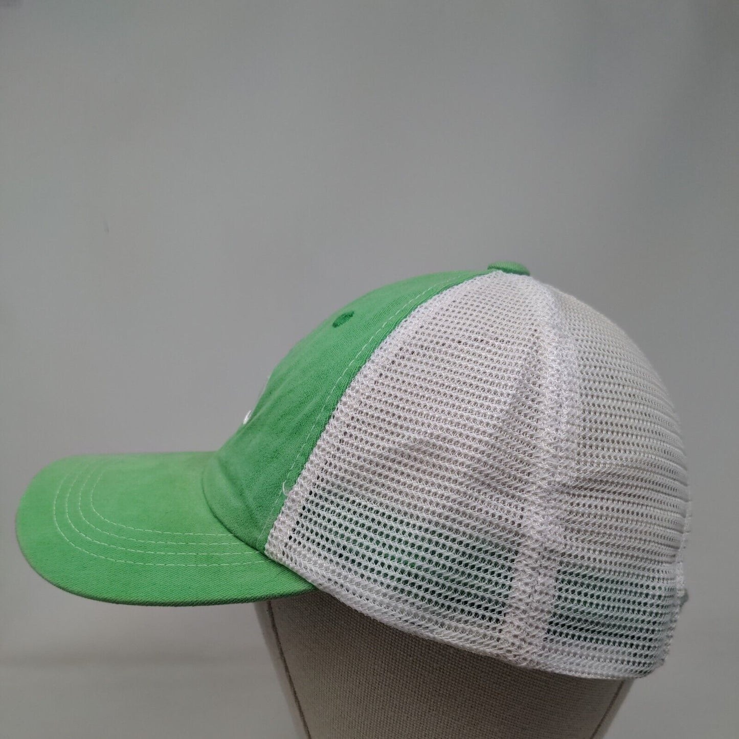 Costa Del Mar Strapback Meh Back Trucker Hat Green One Size Colorblock