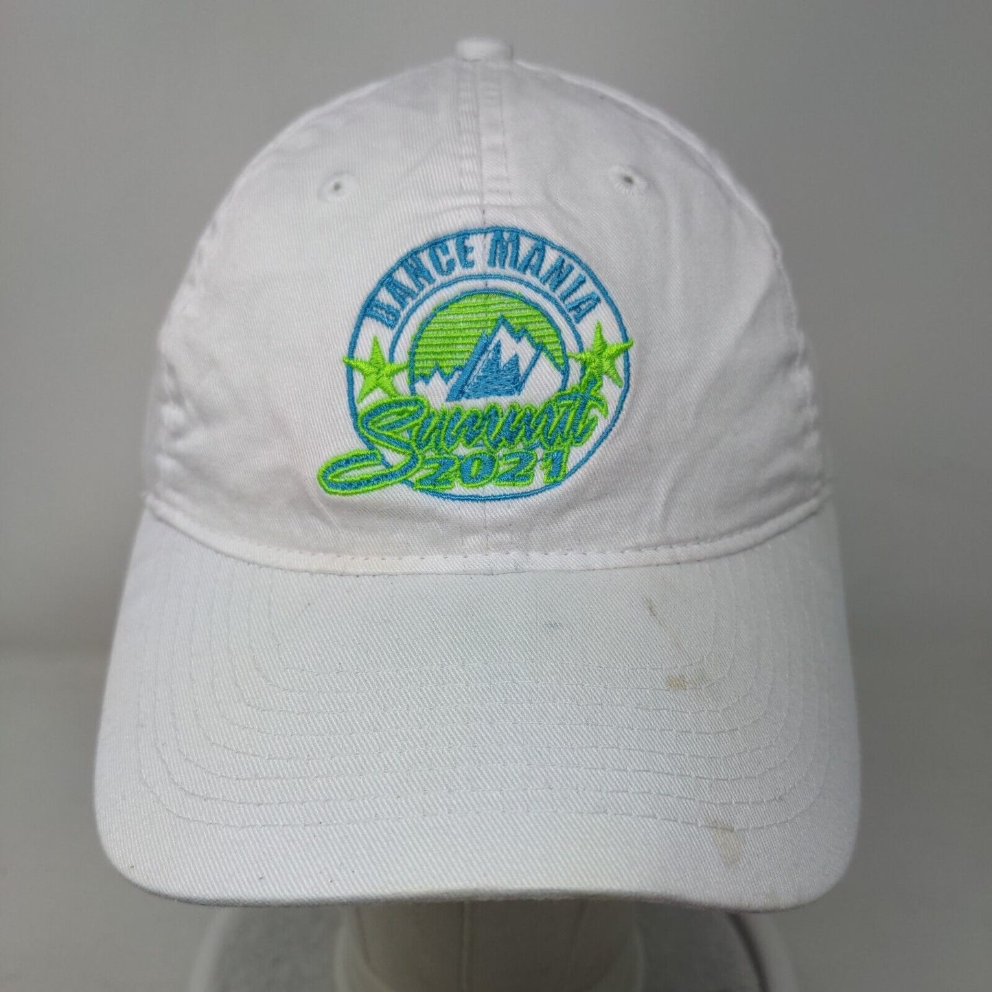 Dance Mania Summit 2021 Strapback Hat White One Size Port & Company
