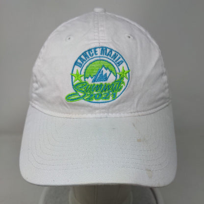 Dance Mania Summit 2021 Strapback Hat White One Size Port & Company