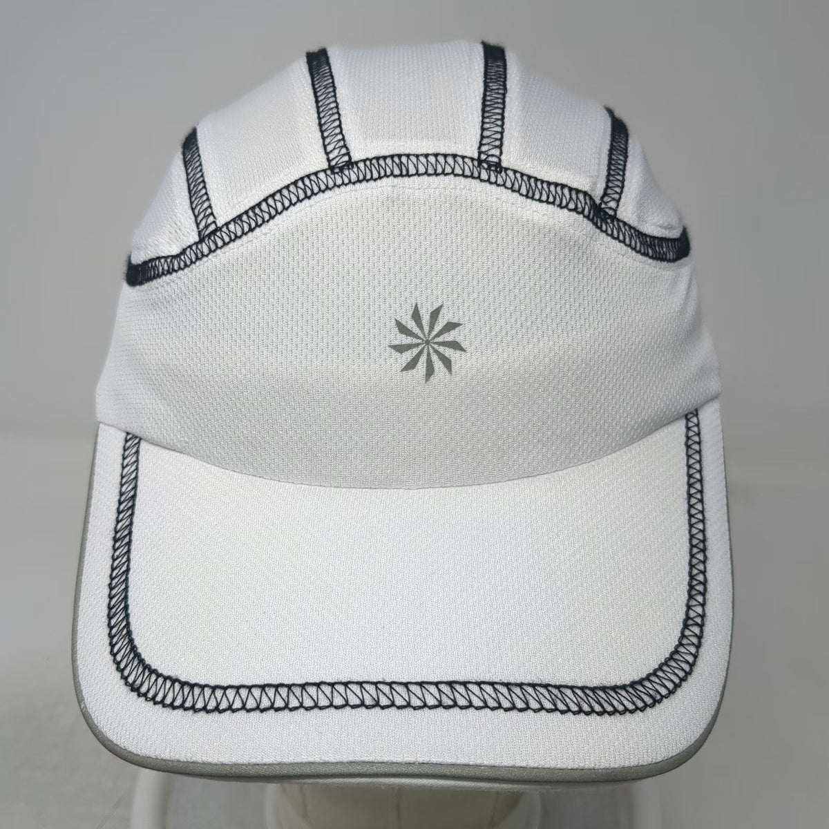 Athleta Baseball Cap White One Size Performance Running Contrast Stitch Hat