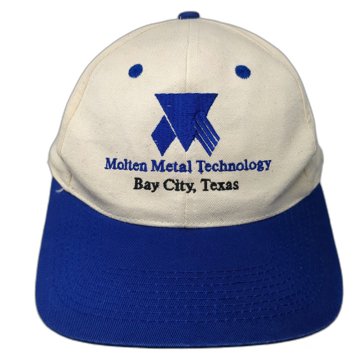 Kati Snapback Hat White Blue One Size Molten Metal Technology Start Up 1997