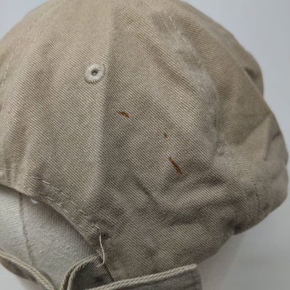Port & Company Slideback Hat Tan One Size Adjustable Embroidered 6 Panel